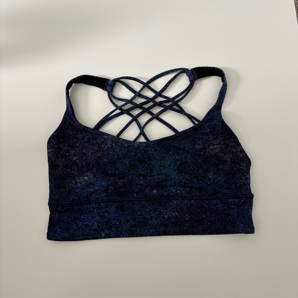 Lululemon Athletica Dark Blue Strappy Sports Bra